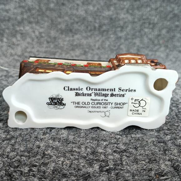 Department 56 Dickens Village Classic Ornament The Old Curiosity Shop Boxed 1987 - Picture 7 of 10
